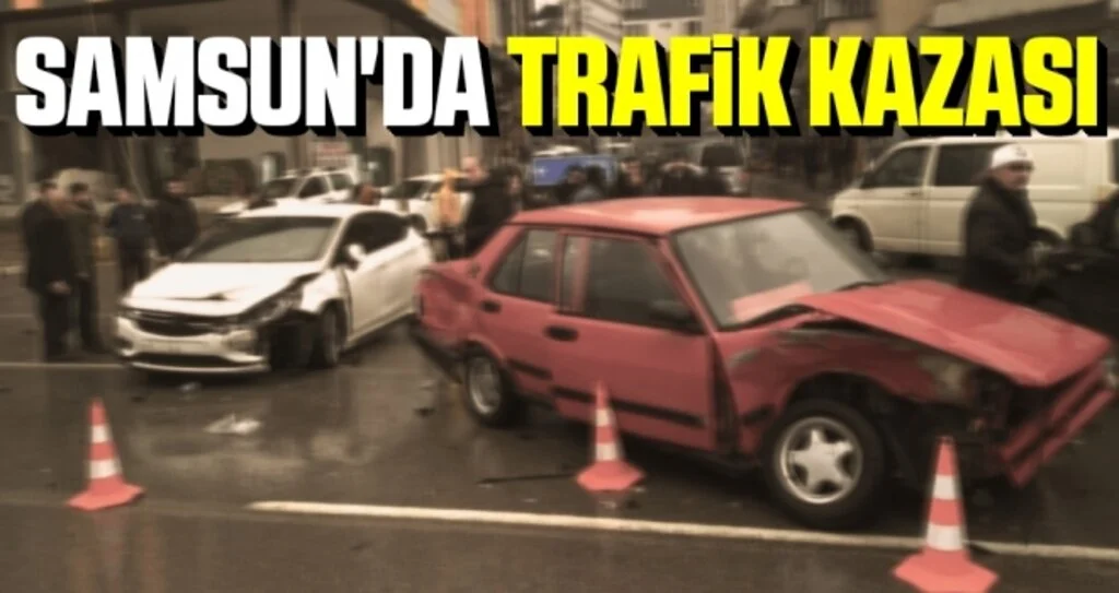 Samsun'da trafik kazası: 2 yaralı