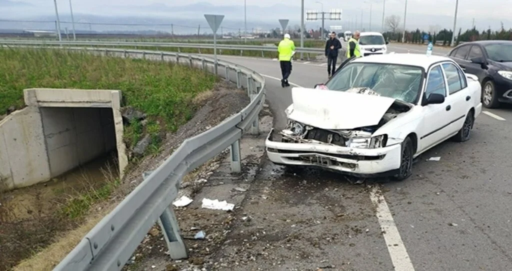 Samsun'da trafik kazası: 3 yaralı