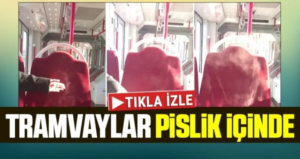 Samsun'da Tramvaylar Pislik İçinde