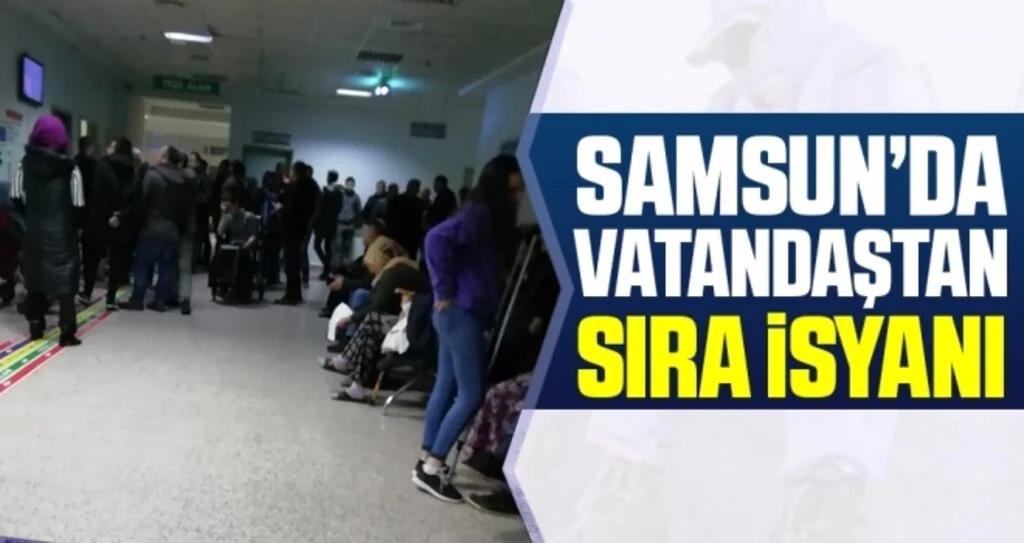 Samsun'da Vatandaştan Sıra İsyanı 