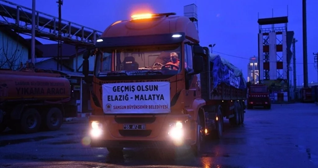 Samsun’dan Elazığ’a 3’üncü tır
