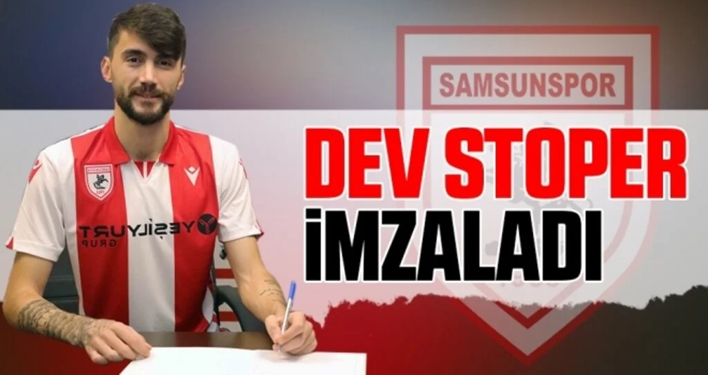 Samsunspor'da Dev Stoper Veli Çetin İmzaladı