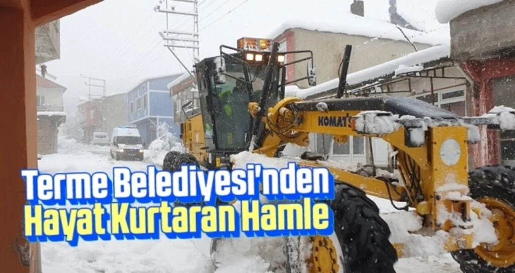 Terme Belediyesi'nden Hayat Kurtaran Hamle