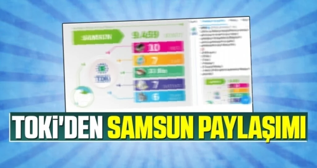 TOKİ'den Samsun Paylaşımı