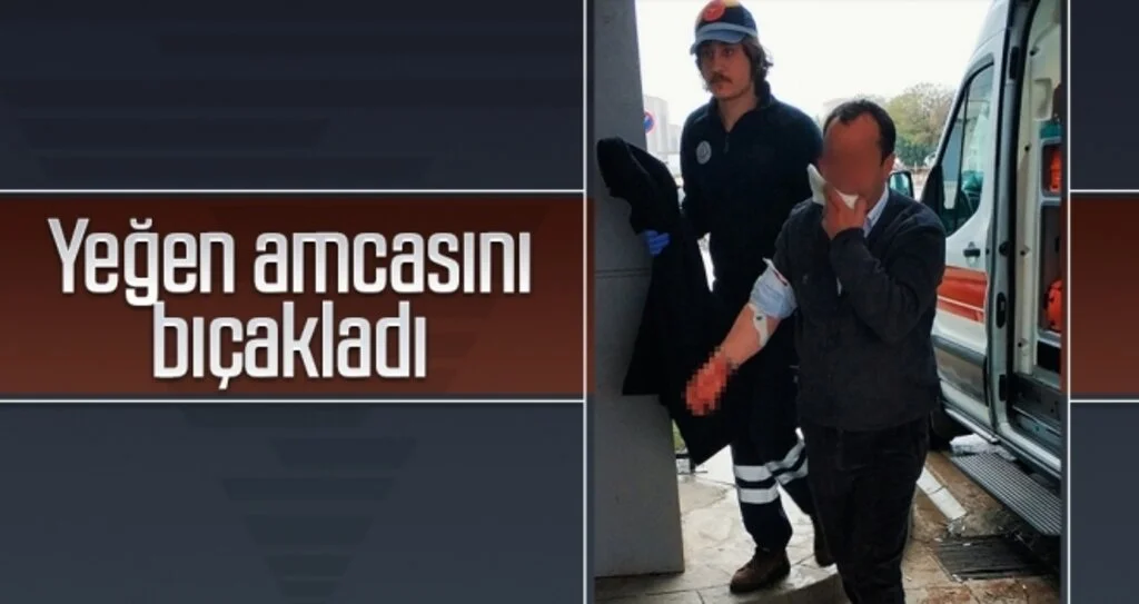 Yeğen amcasını bıçakladı