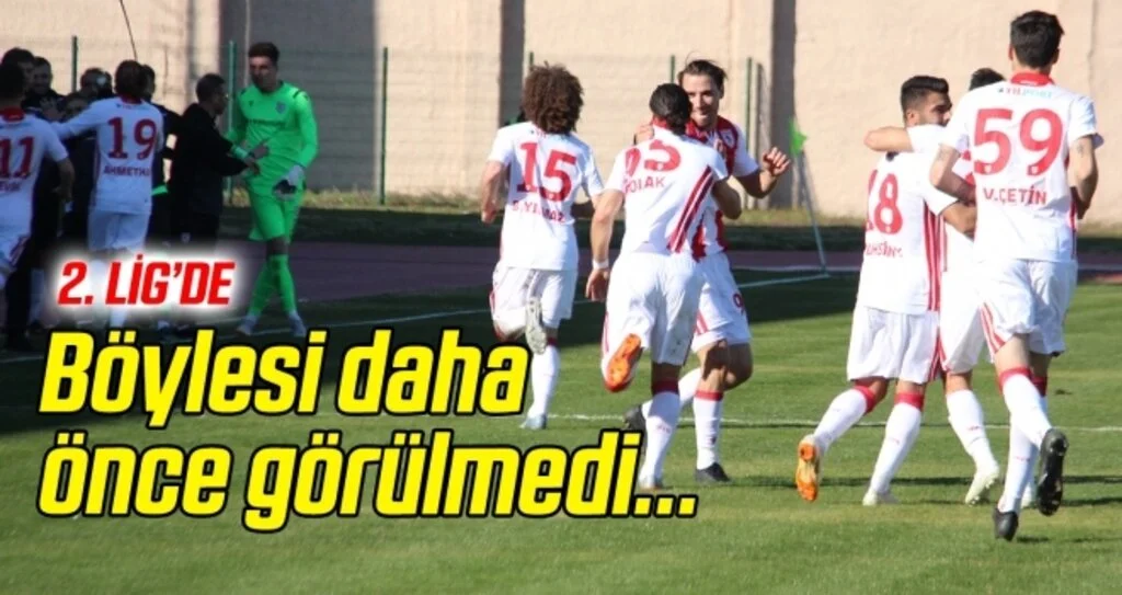 2.Lig böylesini ilk kez gördü! Tam 33 gol...