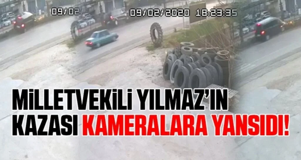 AK Partili Özhaseki, Türel ve Yılmaz’ın Yaralandığı Kaza Kamerada