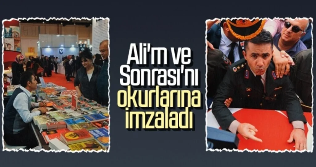 Ali'm ve Sonrası'nı okurlarına imzaladı
