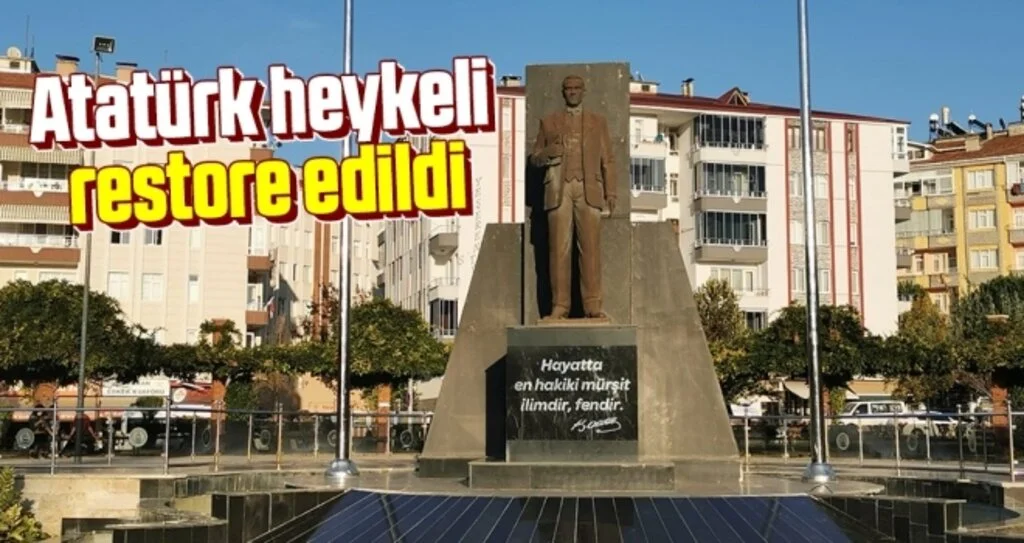 Atatürk Heykeli Restore Edildi