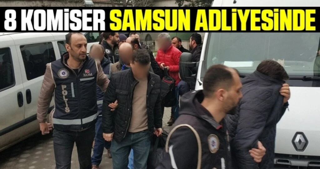 FETÖ'ye komiser yardımcılığı giriş sınavı operasyonundan 8 şahıs adliyede
