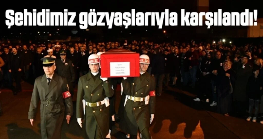 İdlip şehidi Samsun'da gözyaşı içinde karşılandı