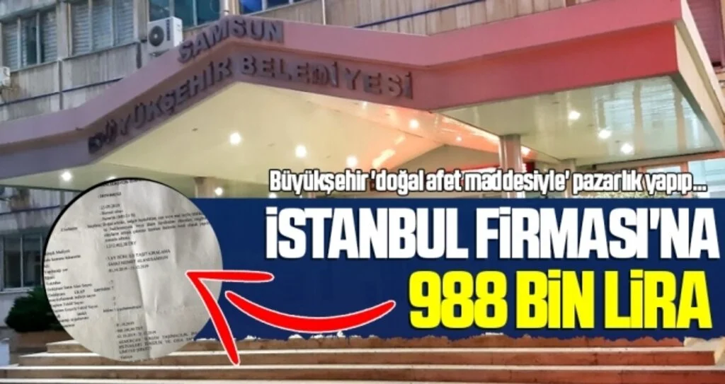 İstanbul Firması'na 988 Bin Lira