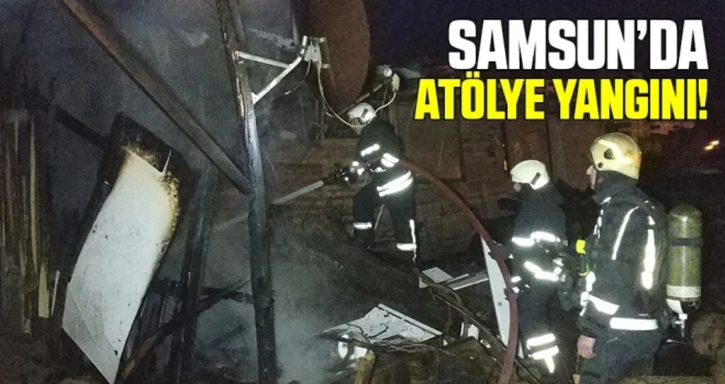 Kereste atölyesinde çıkan yangın büyümeden söndürüldü