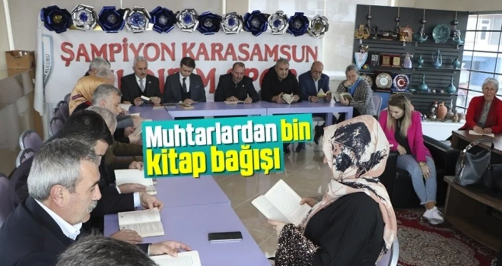 Muhtarlardan Bin Kitap Bağışı