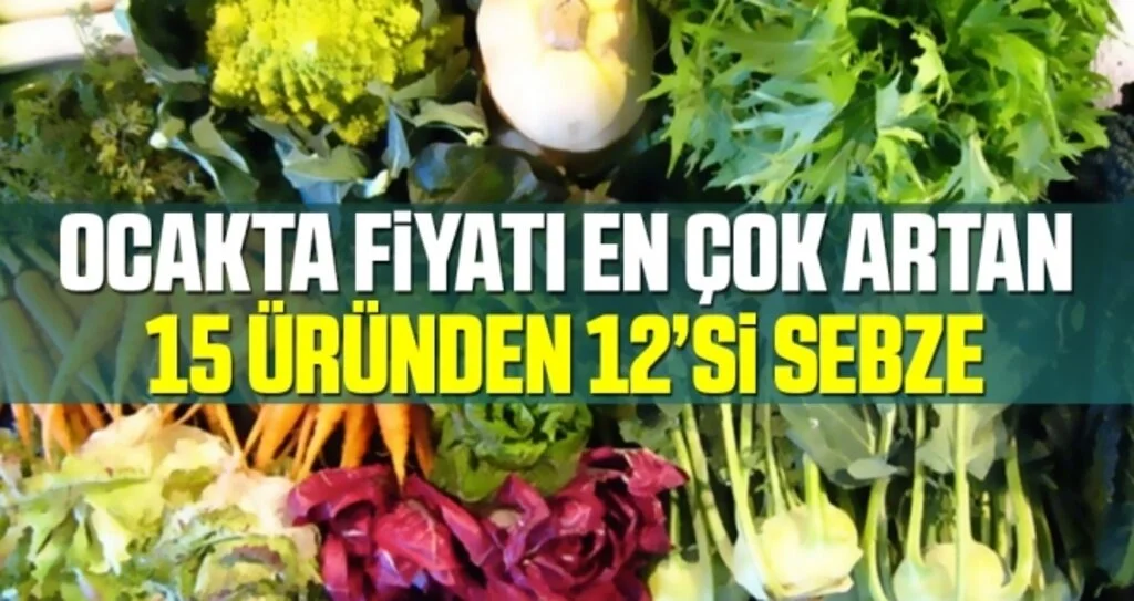 Ocakta Fiyatı En Çok Artan 15 Üründen 12’si Sebze