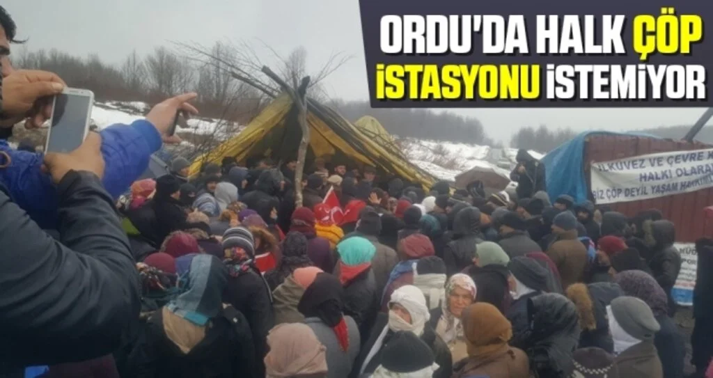 Ordu'da Halk Çöp İstasyonu İstemiyor
