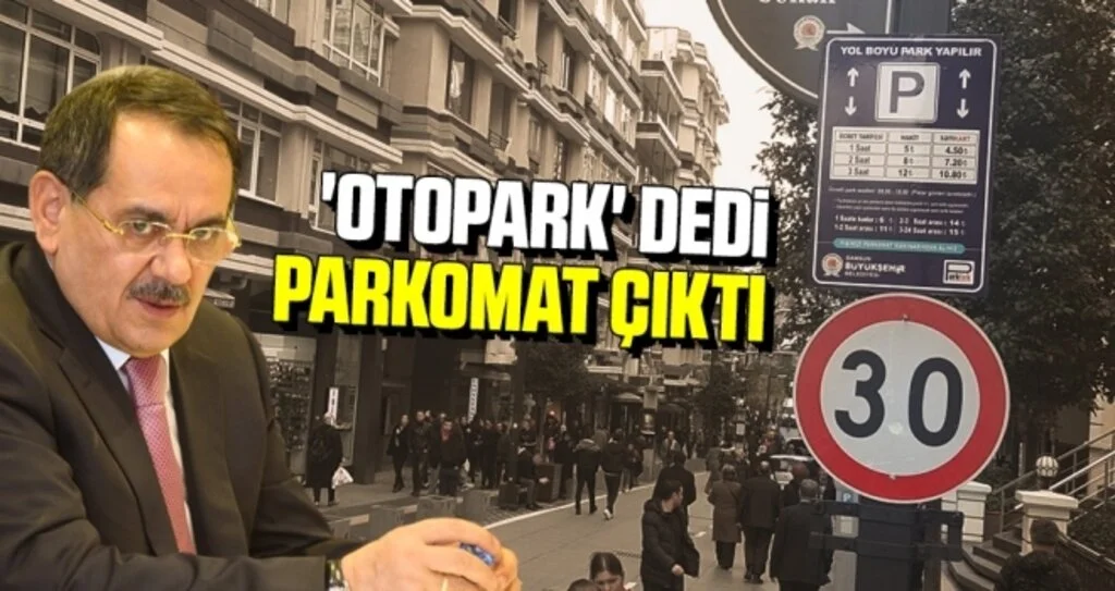 'Otopark' Dedi Parkomat Çıktı