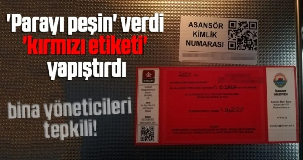 'Parayı Peşin' Verdi 'Kırmızı Etiketi' Yapıştırdı