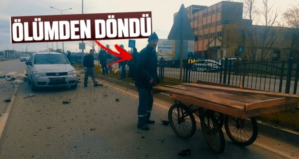 Samsun'da Hurdacı Ölümden Döndü
