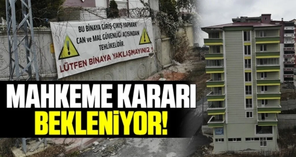Samsun'da Zemini Kayan Binanın Yıkımı İçin Mahkeme Kararı Bekleniyor