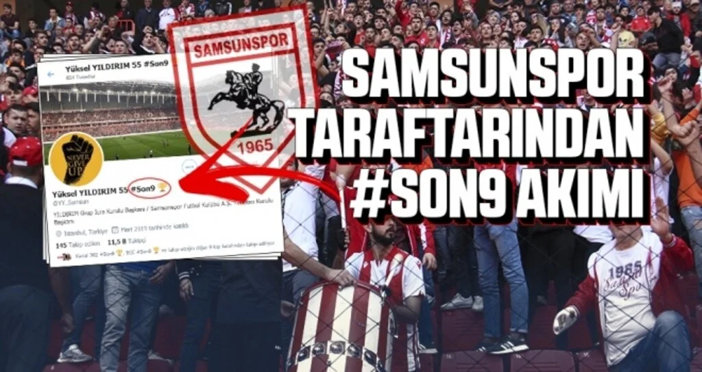 Samsunspor Taraftarından #son9 Akımı