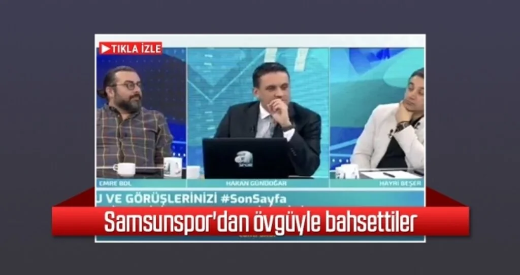Samsunspor'dan övgüyle bahsettiler