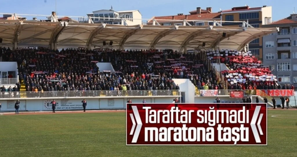 Taraftar sığmadı, maratona taştı