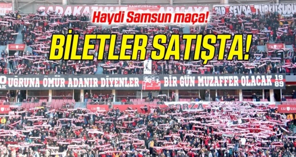 Yılport Samsunspor - Afjet Afyonspor maçı biletleri satışta