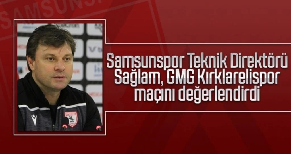 Yılport Samsunspor Teknik Direktörü Ertuğrul Sağlam: Bu maçı da kayıpsız geçtik