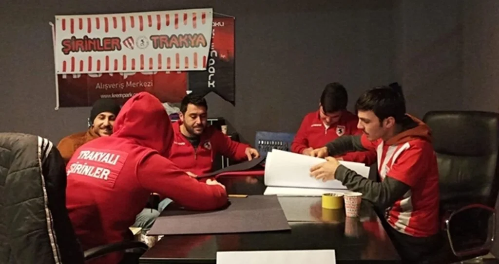 Yılport Samsunspor'un Kırklareli Maçına Koreografi Hazırlığı