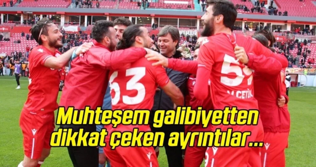 Yılport Samsunspor'un muhteşem galibiyetinden dikkat çeken ayrıntılar