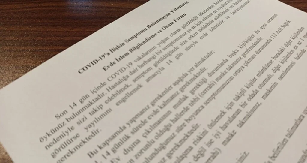 14 gün kuralına taahhütname