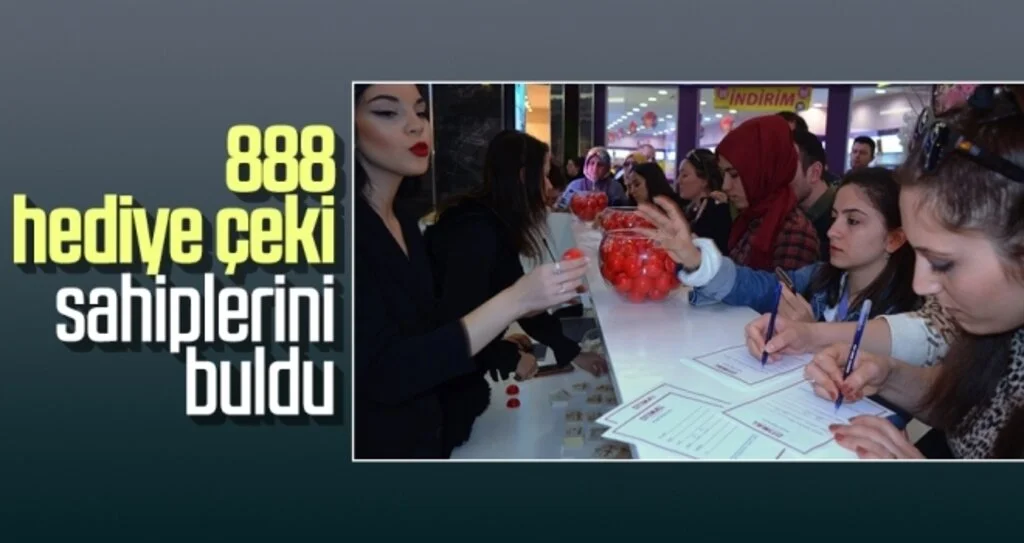 888 hediye çeki sahiplerini buldu