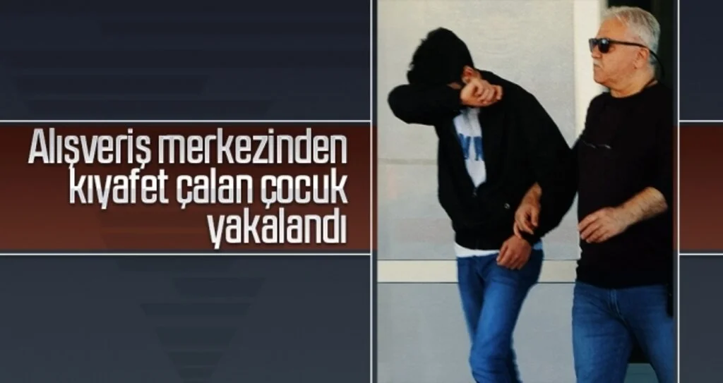 Alışveriş merkezinden kıyafet çalan çocuk yakalandı
