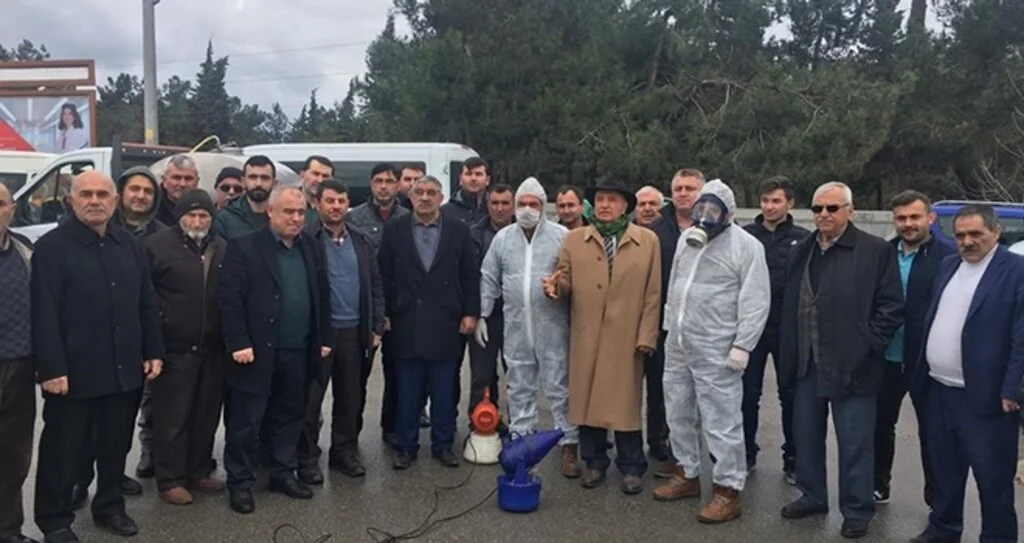 Bafra'da Taksilerde Corona Önlemi