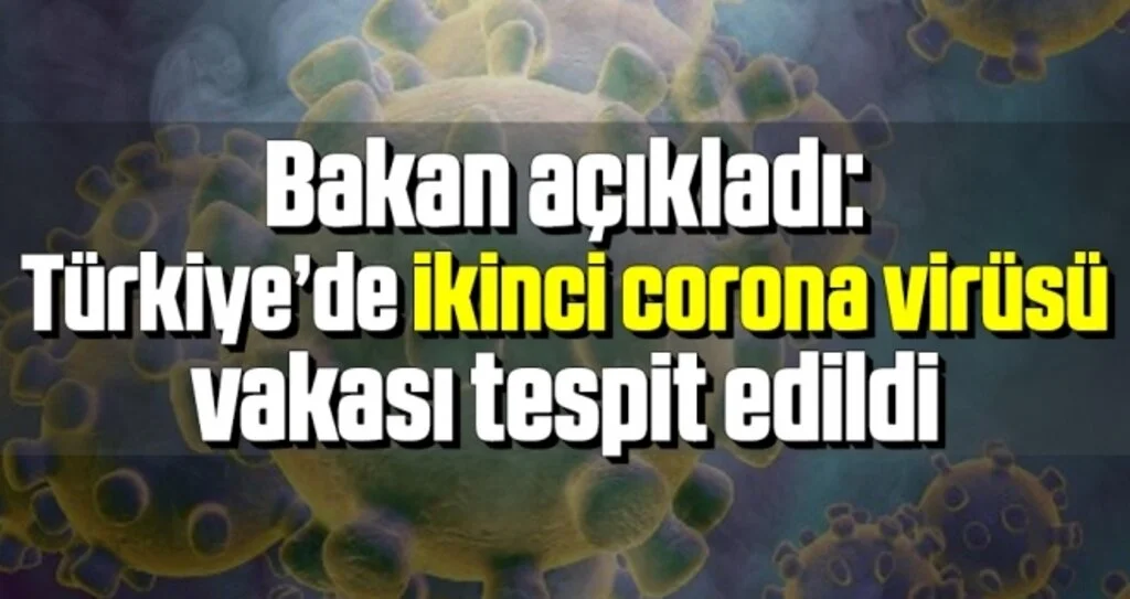 Bakan açıkladı: Türkiye’de ikinci corona virüsü vakası tespit edildi