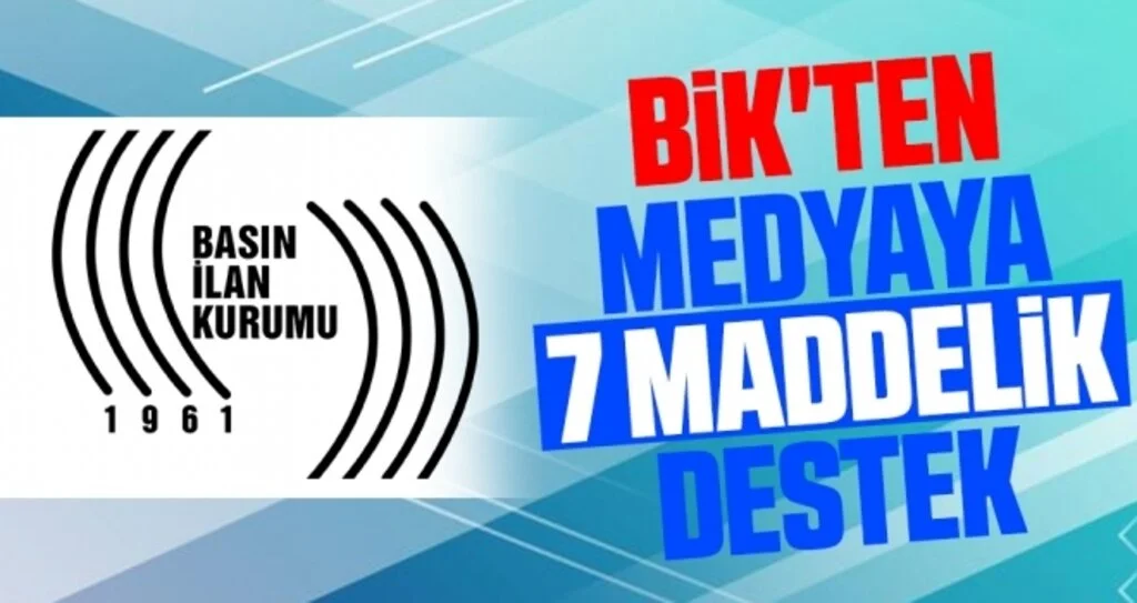 BİK'ten Medyaya 7 Maddelik Destek