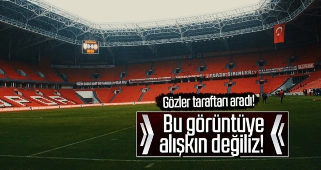 Bu görüntüye alışkın değiliz!