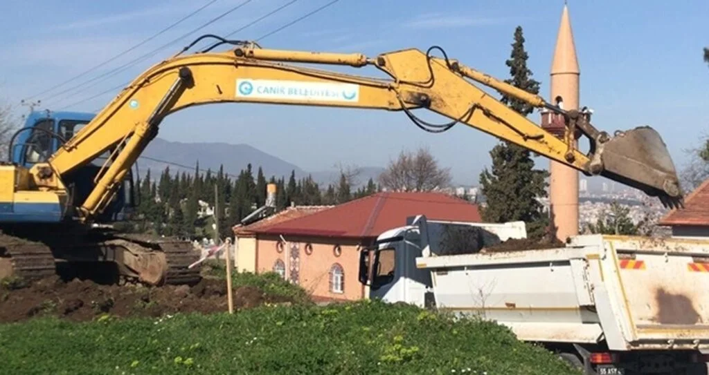 Canik’te yeni yol açma çalışmaları