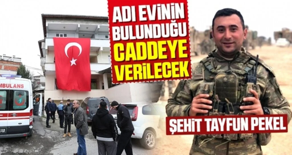 Canik'ten Şehit Tayfun Pekel’e vefa Adı Evinin Bulunduğu Caddeye Verilecek