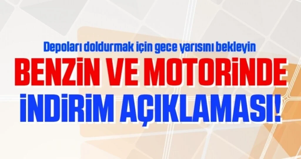 Cumhurbaşkanı Erdoğan Akaryakıt İndirimini Açıkladı! Benzine 60, Motorine 55 Kuruş İndirim