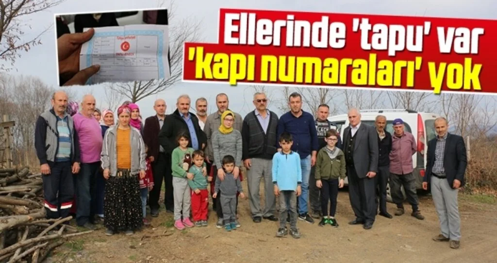 Ellerinde 'tapu' var 'kapı numaraları' yok