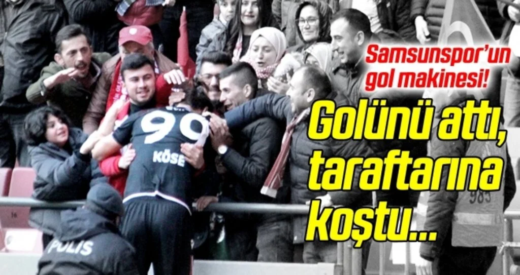 Her golden sonra taraftara koşuyor