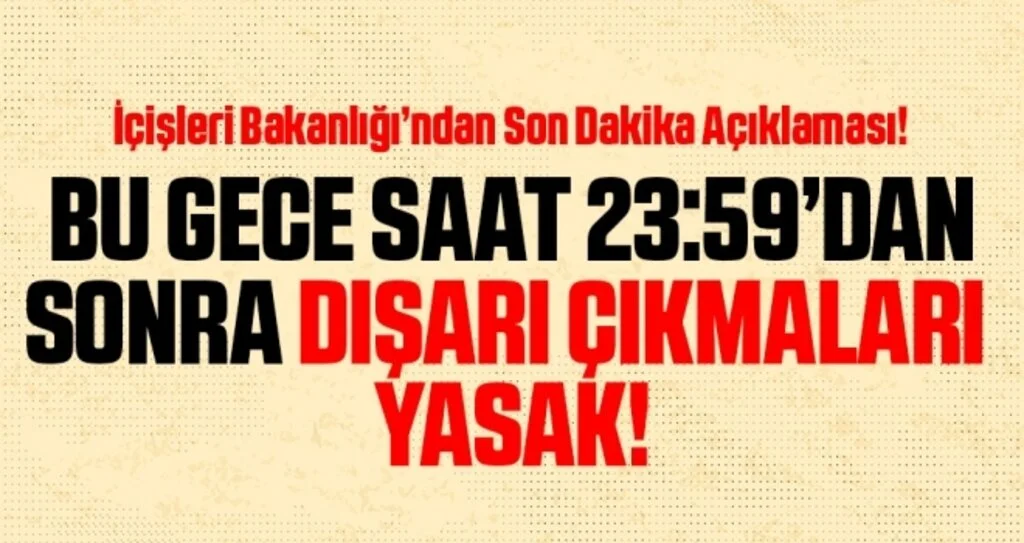 İçişleri Bakanlığı: 65 yaş ve üstü vatandaşlarımızın ikametlerinden dışarı çıkmaları sınırlandırıldı