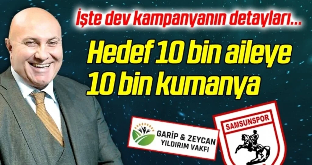 İşte dev kampanyanın detayları... Hedef 10 bin aileye 10 bin kumanya