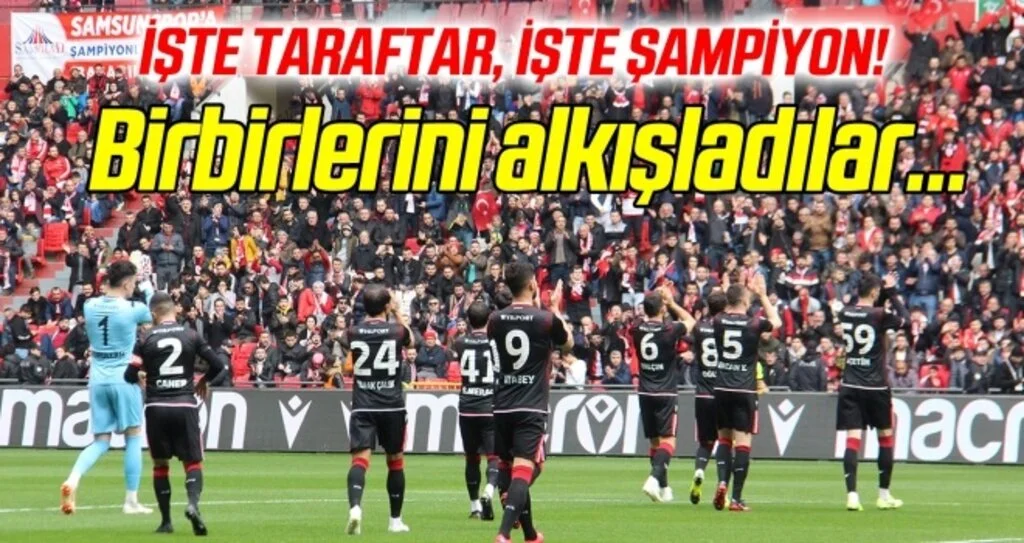 İşte taraftar, işte şampiyon!