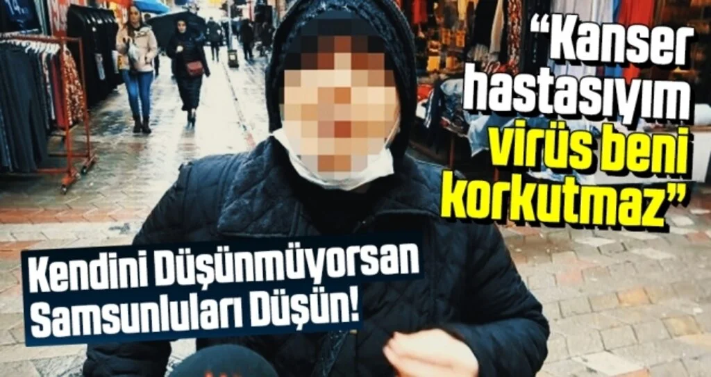'Kanser hastasıyım virüs beni korkutmaz'
