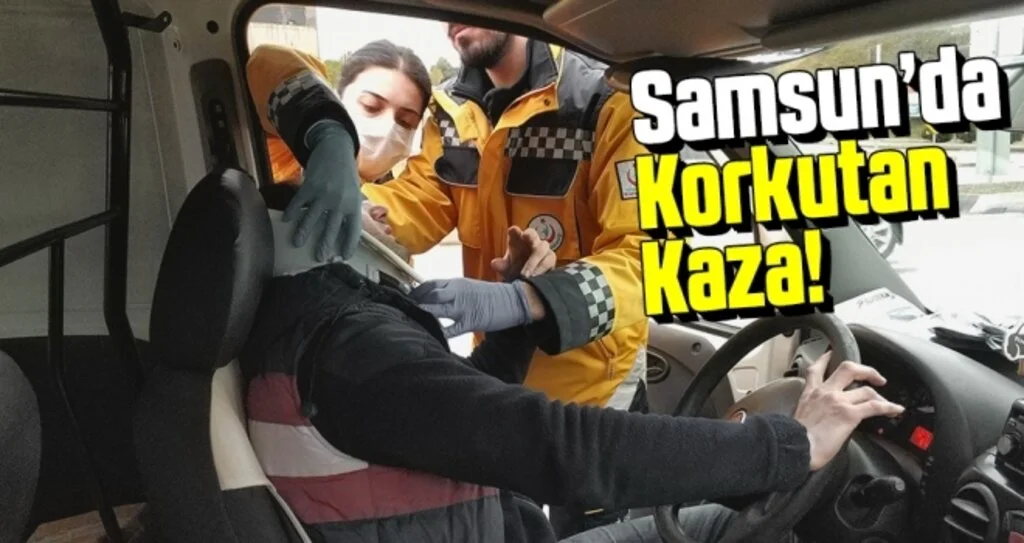 Kırmızı Işıkta Bekleyen Araca Çarpan Sürücü Ölümden Döndü