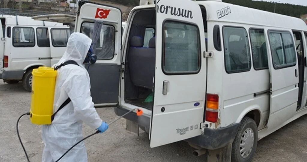 Kırsal Mahalle Araçlarına Dezenfekte