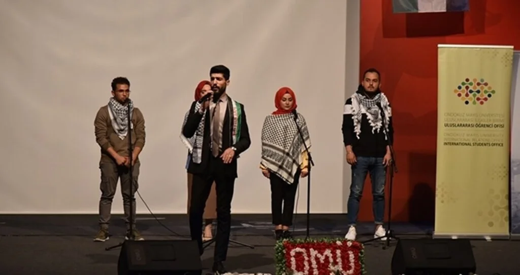 OMÜ’nün Filistinli öğrencileri bağımsızlık mücadelelerini anlattı